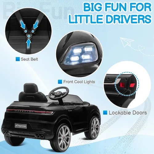 Vista 8 de Winado Porsche Cayenne - Coche eléctrico de 12 V con licencia para niños