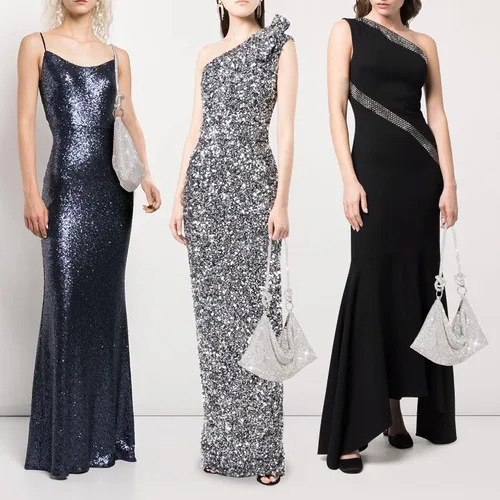 Vista 4 de WLLWOO WLLWOO Bolsos de mano con diamantes de imitación para mujer, bolsos de noche elegantes, bolsos cruzados brillantes para fiesta, club, boda