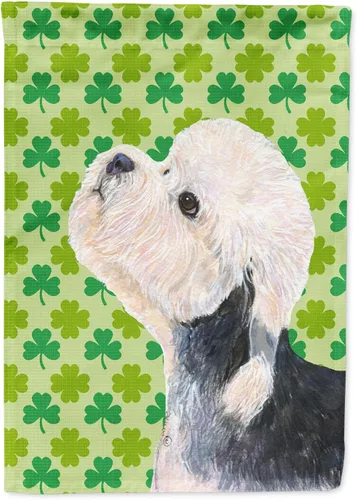 Vista 254 de Caroline's Treasures SS4442GF Affenpinscher Bandera de jardín con retrato de trébol del día de San Patricio para buzón, bandera decorativa
