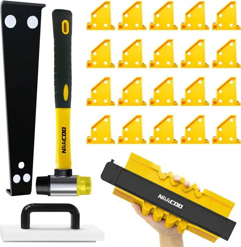 Vista 8 de NACCOO Herramientas de suelo laminado, kit de instalación de piso 4 en 1