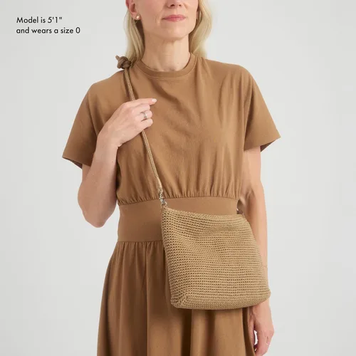 Vista 6 de The Sak Lumi - Bolso cruzado convertible 3 en 1 para mujer para uso diario y viajes, bolso de mano pequeño con cierre de cremallera
