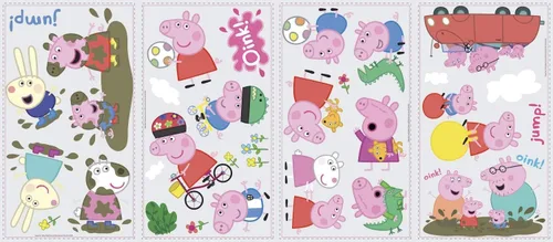 Vista 5 de RoomMates RMK3183SCS Peppa The Pig - Calcomanías de pared (4 unidades), diseño de Peppa The Pig