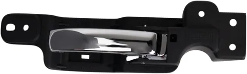 Vista 45 de TRQ Manija de puerta interior delantera izquierda cromada y negra para el lado del conductor compatible con Ford F-150 2012-2014
