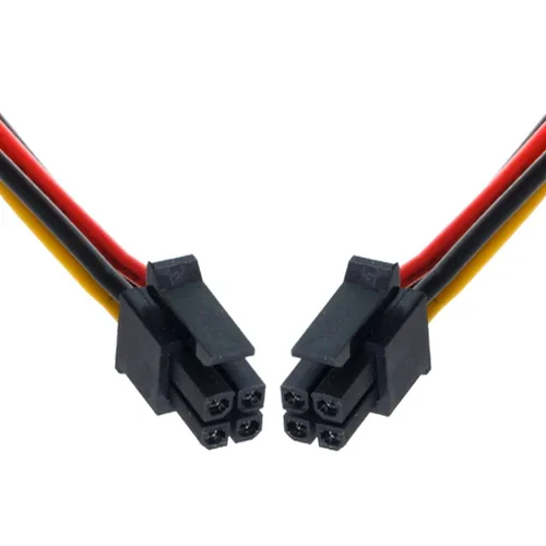 Vista 7 de chenyang CY ATX Molex Micro Fit conector macho 4Pin macho a macho paso 9.8 ft m del cable de alimentación de los 23.6 in