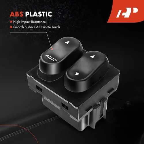 Vista 5 de A-Premium Interruptor de ventana eléctrica del conductor delantero compatible con Ford F-150 F150 1999-2002 F-250 F250 1999 cabina estándar de 2