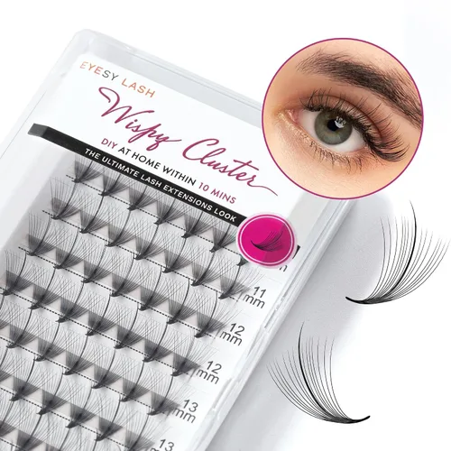 Vista 10 de Eyesy Lash 1200 abanicos Easy Promade – 5D 0.07 rizo CC longitudes mixtas de 0.315-0.630 in – Ultra Speed 40 líneas de pestañas bandejas de pestañas