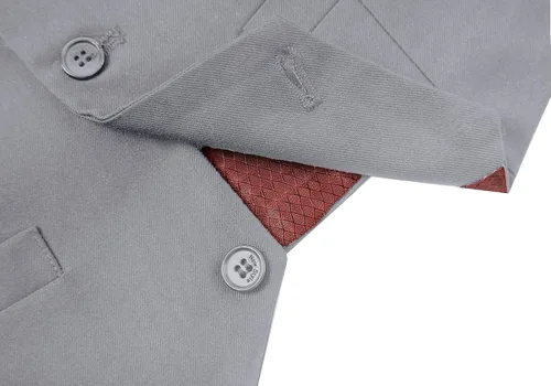 Vista 4 de Chaleco de traje formal de 3 botones para niños
