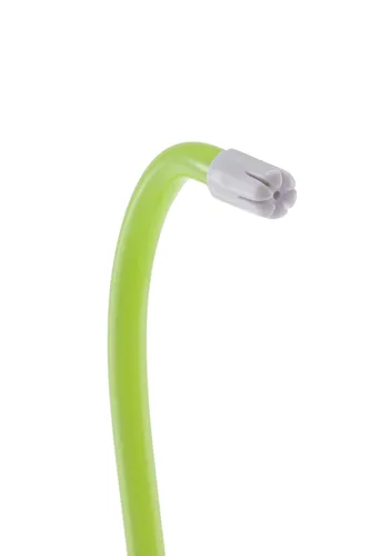 Vista 2 de BE201 Eyectores de saliva desechables, color verde con punta blanca, paquete de 100