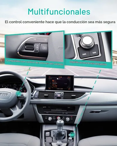 Vista 3 de Adaptador Bluetooth para Audi MMI 2G con puerto AMI, receptor Bluetooth