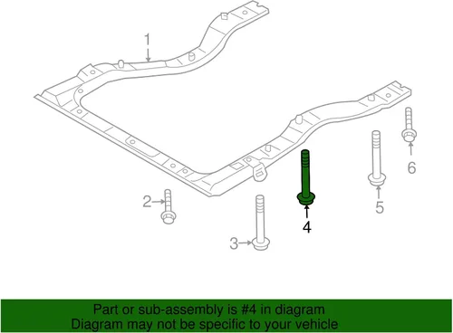 Vista 2 de Subaru 2002-06 Impreza Forester Baja Legacy Brida Pernos OEM 99090FE000