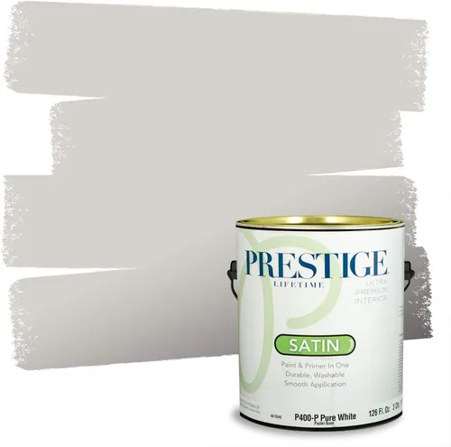 Vista 20 de PRESTIGE Paints - Pintura interior e imprimación en uno, 1 galón, cáscara de huevo, pimienta envejecida