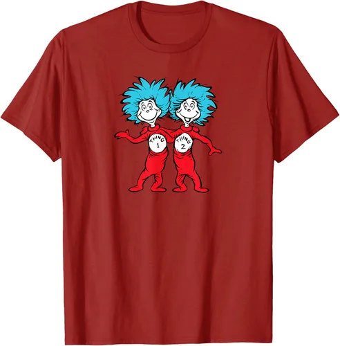 Vista 75 de Dr. Seuss Thing 1 Thing 2 Buddies - Camiseta Negro