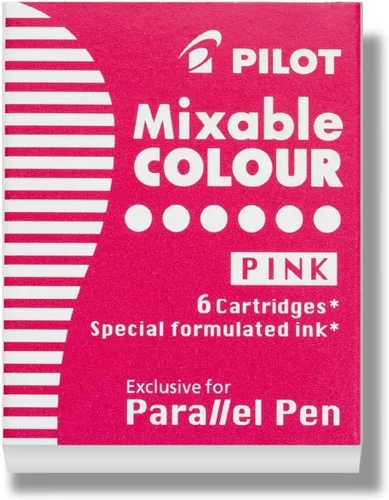 Vista 5 de PILOT Recambios de tinta Parallel de color mezclable para plumas de caligrafía, 12 colores, paquete de 12 (77312)