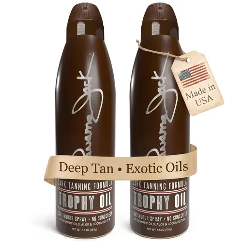 Vista 18 de Panama Jack Trophy Suntan Oil Spray, SPF 0, 5.5 onzas (paquete de 1)