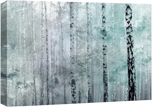 Vista 30 de wall26 - Paisaje rústico de montaña sobre un fondo de madera - Arte en lienzo para el hogar - 12 x 18 pulgadas