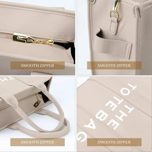 Vista 6 de JBB Women Tote Bags PU Leather Cute Crossbody Travel School Office Beach Shoulder Handbags Hobo Satchel with Zipper