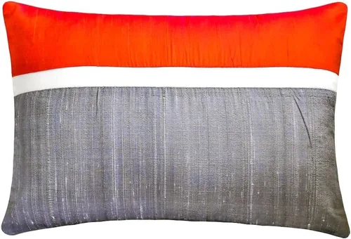 Vista 7 de Fabric Mart Direct Funda de cojín para sofá, fundas de cojín decorativas de color verde y gris, de 12 x 12 pulgadas, almohadas de retazos de bloques
