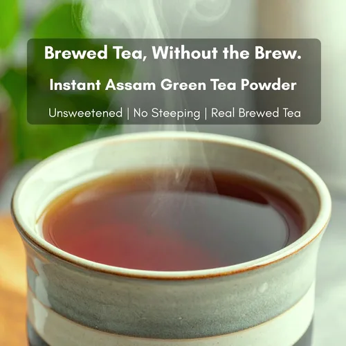 Vista 2 de Civilized Coffee Instant Assam - Té verde en polvo, 8 onzas