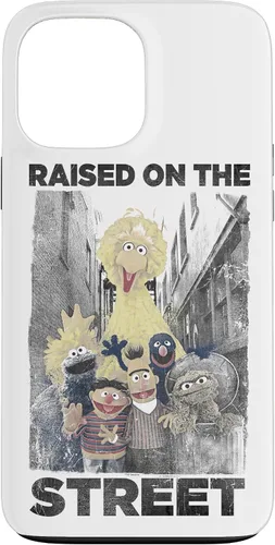 Vista 24 de Sesame Street Funda para iPhone 17 con texto en inglés "Raised on the Streets