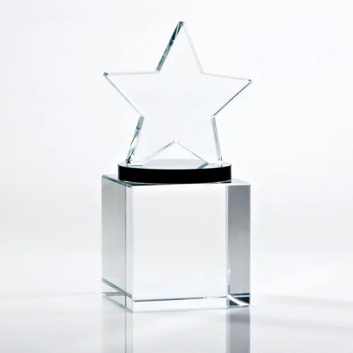 Vista 2 de Baudville Trofeo grabado - Premio de cristal - Mini en forma de estrella