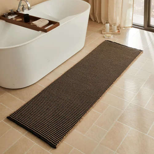 Vista 78 de Triohero Tapete de baño con diseño de gofre, tapete de baño pequeño y bohemio, antideslizante, lavable, ultra suave, súper absorbente, de secado