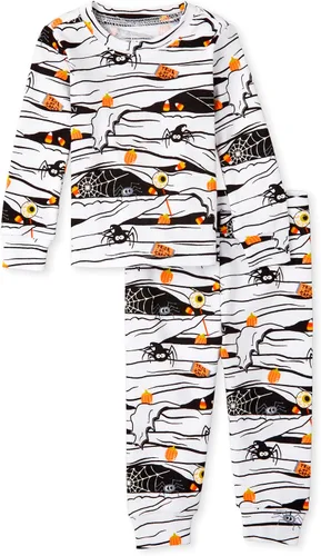 Vista 40 de The Children's Place Pijama de Navidad unisex para bebé, algodón