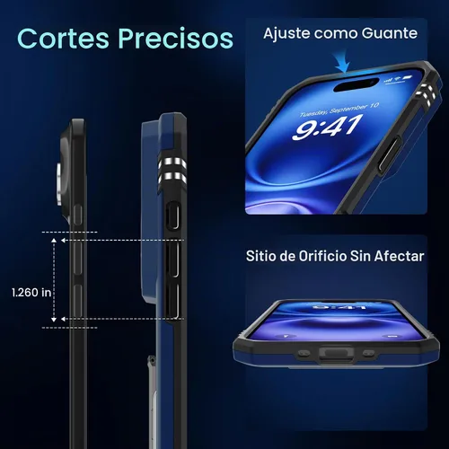 Vista 6 de DEERLAMN Funda para iPhone Air de 6.5 pulgadas con cubierta deslizante para cámara + protector de pantalla (2 paquetes), soporte de anillo giratorio
