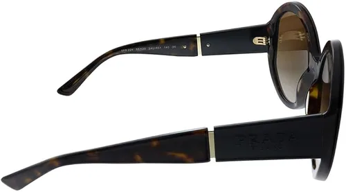 Vista 3 de Prada PR 22XS 2AU6S1 Havana - Gafas de sol redondas de plástico marrón gradiente