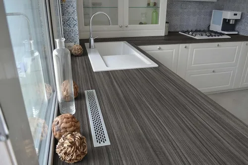 Vista 3 de Papel de contacto de madera, papel de contacto de grano de madera gris para armarios, encimeras, papel tapiz autoadhesivo impermeable, decoración