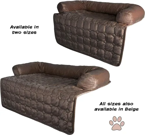 Vista 6 de PETMAKER - Funda de sofá para perros, protector de muebles de mascotas de 35 x 35 pulgadas con cojín de espuma viscoelástica, tela acolchada, capa