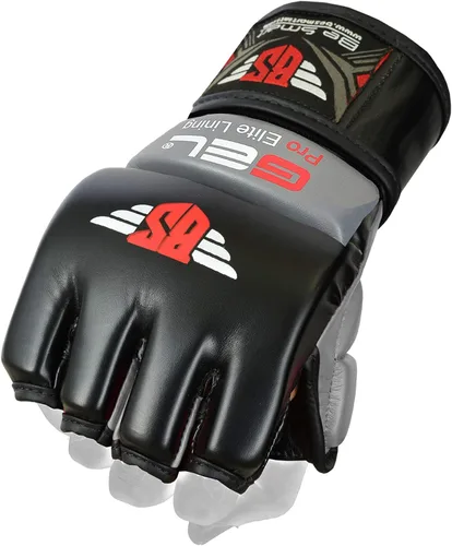 Vista 2 de BeSmart - Guantes de kickboxing, equipo de entrenamiento, guantes de lucha para artes marciales mixtas, para hombres y mujeres adultos