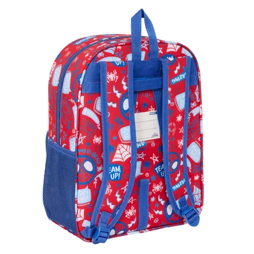 Vista 3 de Mochila Escolar Spider-Man Rescue Azul Rojo 26 x 34 x 11 cm