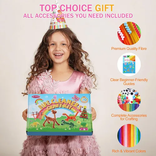 Vista 6 de Limpiadores de pipas Suministros de Artes y Manualidades para Niños 2.20 Multicolor