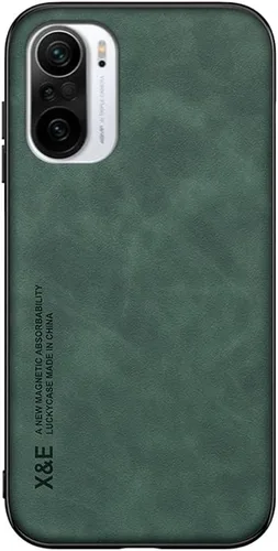 Vista 8 de Kepuch Funda de seda negra para Xiaomi 11i/11X Pro, Redmi K40/K40 Pro, Poco F3 - Magnético, Placa de metal incorporada