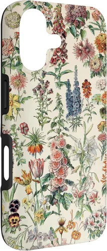 Vista 3 de Cute Flowers Vintage Botanical Flower Illustration Case for iPhone 17