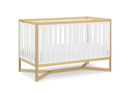 Vista 2 de Delta Children Tribeca - Cuna convertible 4 en 1, color blanco bianca/natural