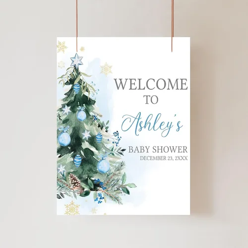 Vista 15 de Letrero de bienvenida personalizado para baby shower, Baby It's Cold Shower #8Tr
