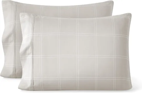 Vista 12 de Bare Home Juego de 2 fundas de almohada de microfibra de tamaño estándar, fundas de almohada refrescantes, doble cepillado, fácil cuidado, cierre