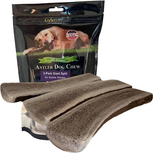 Vista 49 de 2 x 1 libra cuernos de alce masticables pequeños mixtos enteros y partidos para perros de juguete a pequeños de menos de 20 libras (5-7+ pulgadas)
