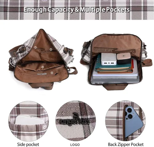 Vista 63 de Bolsos mochila monedero de piel sintética para mujer, bolsas con zíper, mochilas de hombro casuales