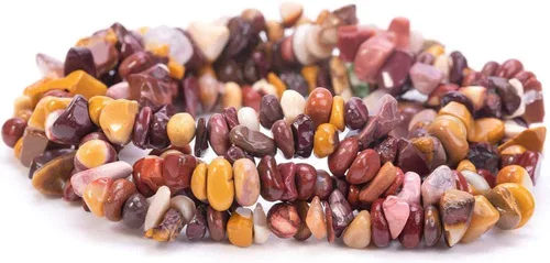 Vista 19 de Cuentas de amazonita genuinas de 0.197-0.315 in de forma irregular para hacer joyas, 1 hebra de 32 pulgadas