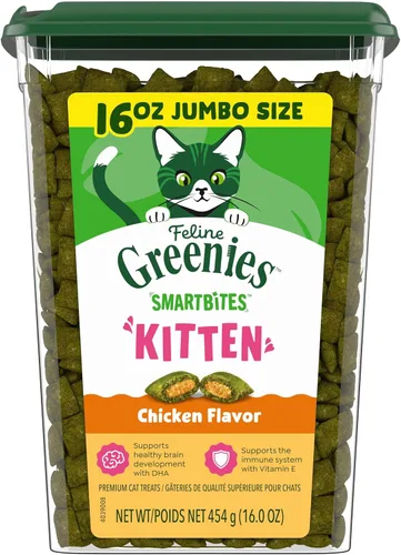 Vista 11 de Greenies Feline Smartbites - Golosinas para gatitos, sabor a pollo, 2.1