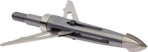 Vista 2 de New Archery Products Killzone 2 Blade - Puntas de flecha mecánicas de despliegue trasero para caza con arco con diámetro de corte de 2" y diseño