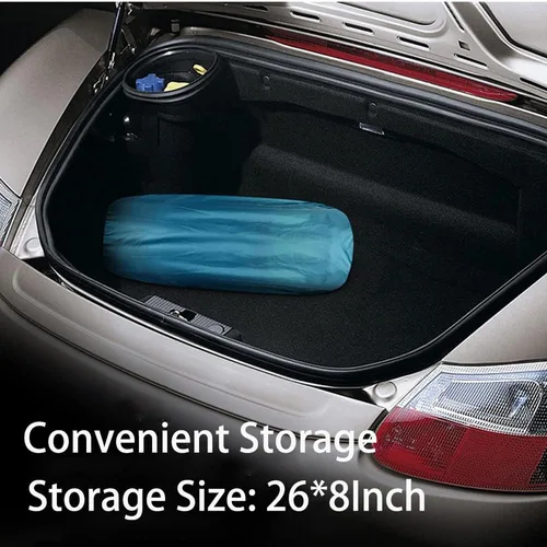 Vista 5 de Colchón de aire autoinflable para automóvil, tapete de dormir para acampar con almohada integrada, cama de automóvil para automóvil, SUV, MPV (negro)