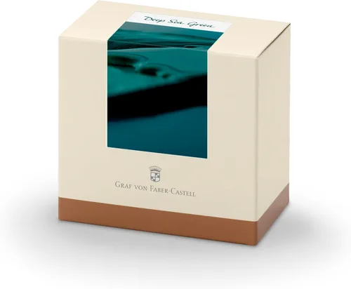 Vista 4 de Graf von Faber-Castell Botella de tinta de gasolina 2.5 fl oz, verde mar Verde mar profundo