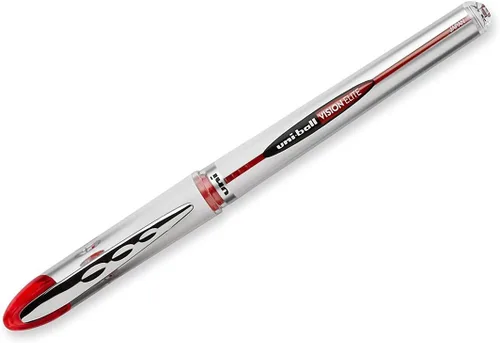 Vista 2 de Uniball Vision Elite - Bolígrafo de bola rodante, color rojo, 2 bolígrafos por pedido 69023