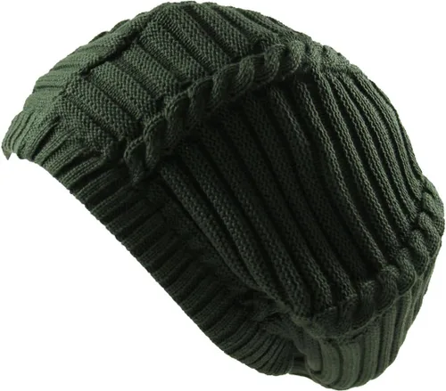 Vista 6 de RW Gorro de punto acanalado clásico Rasta 100% algodón