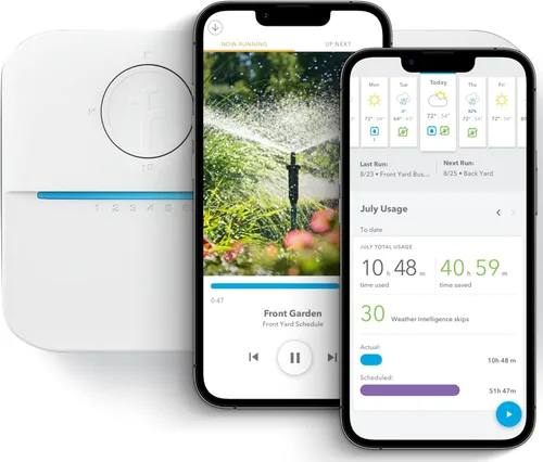 Vista 8 de Rachio 3 Smart Sprinkler Controller, 8 Zone 3rd Generation, Alexa y Apple Homekit compatible con la inteligencia del clima hiperlocal y la lluvia