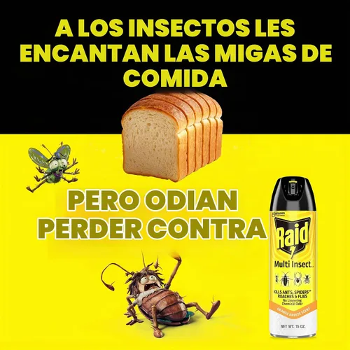 Vista 6 de Raid Multi insecto asesino insectos, brisa de naranja, 15 onzas