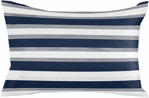 Vista 31 de Fundas de almohada de exterior impermeables de 16 x 16 pulgadas, fundas de almohada de poliéster con rayas blancas y negras, fundas decorativas